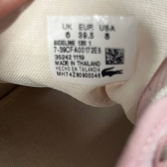 Size 8 Lacoste tennis shoes - Picture 14 of 14